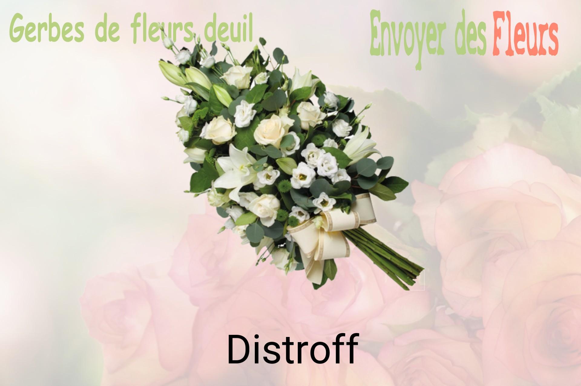 Gerbe de fleurs de deuil livrée à Distroff